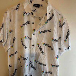 Polaroid Camera Logo Awesome Button up Shirt